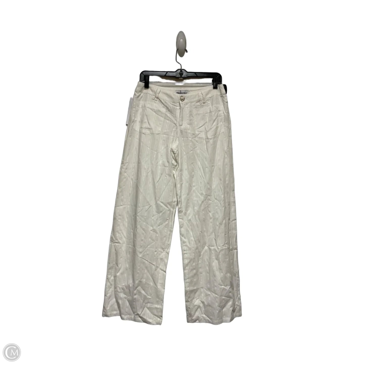 Pants Wide Leg By Princess Polly In White, Size: 2
