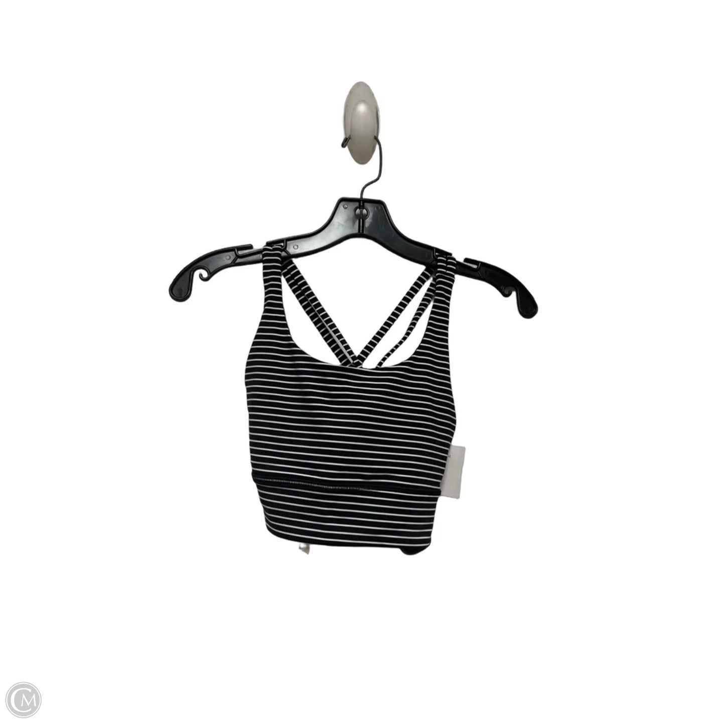 Athletic Bra By Lululemon In Striped Pattern, Size: 4