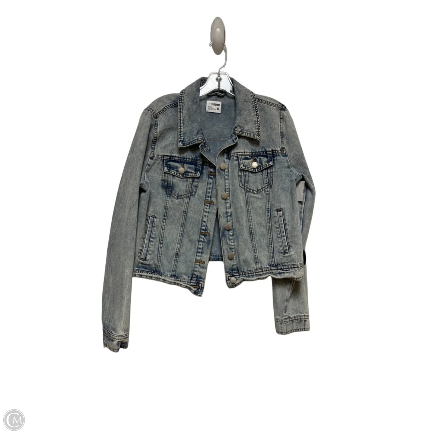 Jacket Denim By Ci Sono In Blue Denim, Size: Xl