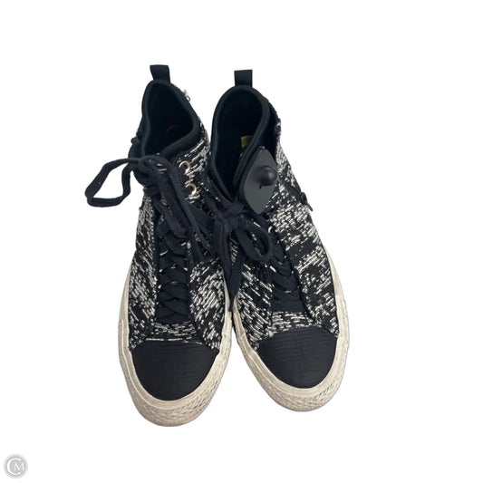 Shoes Sneakers By Converse In Black & White, Size: 9