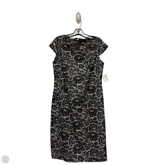 Dress Casual Midi By Tommy Hilfiger In Black & Grey, Size: Xl