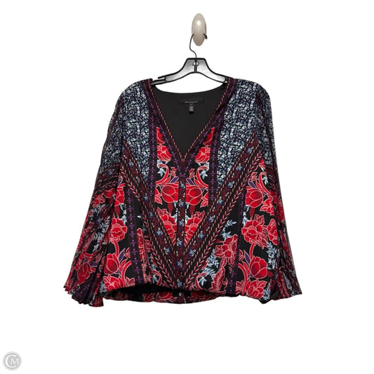 Top Long Sleeve By White House Black Market In Multi-colored, Size: L