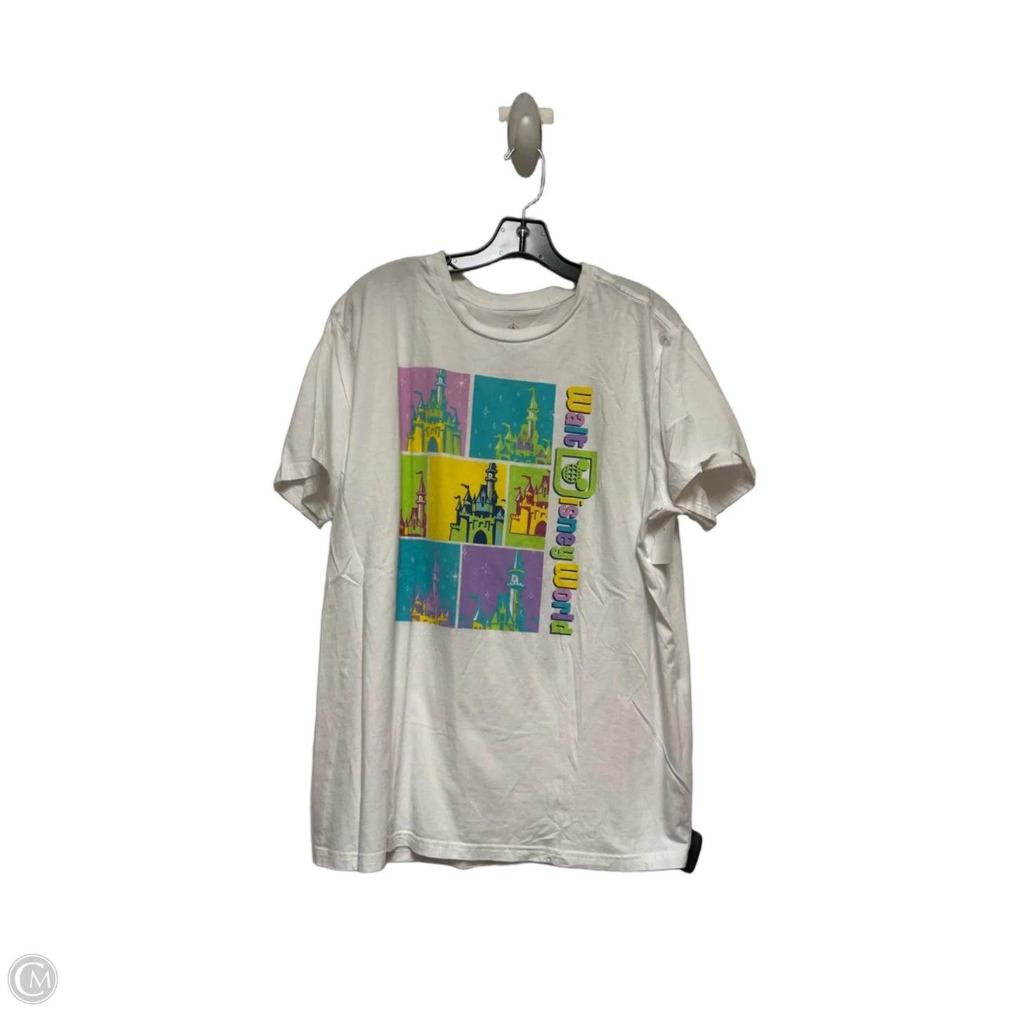 Top Short Sleeve Basic By Disney Store In White, Size: L