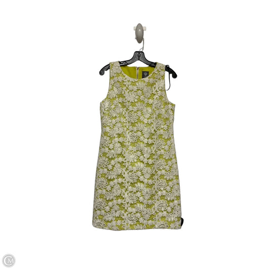 Dress Casual Short By Vince Camuto In Green & White, Size: M