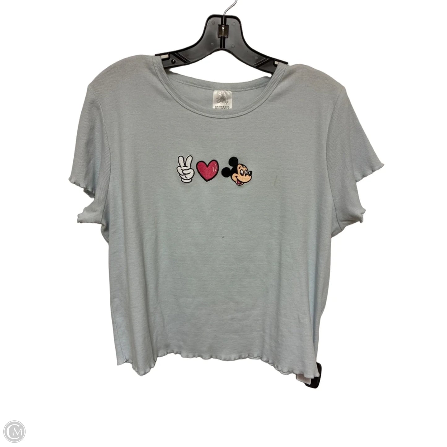 Top Short Sleeve By Disney Store In Blue, Size: Xl