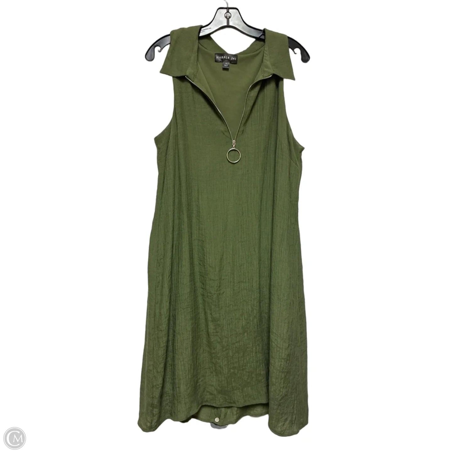 Dress Casual Midi By Clothes Mentor In Green, Size: Xl