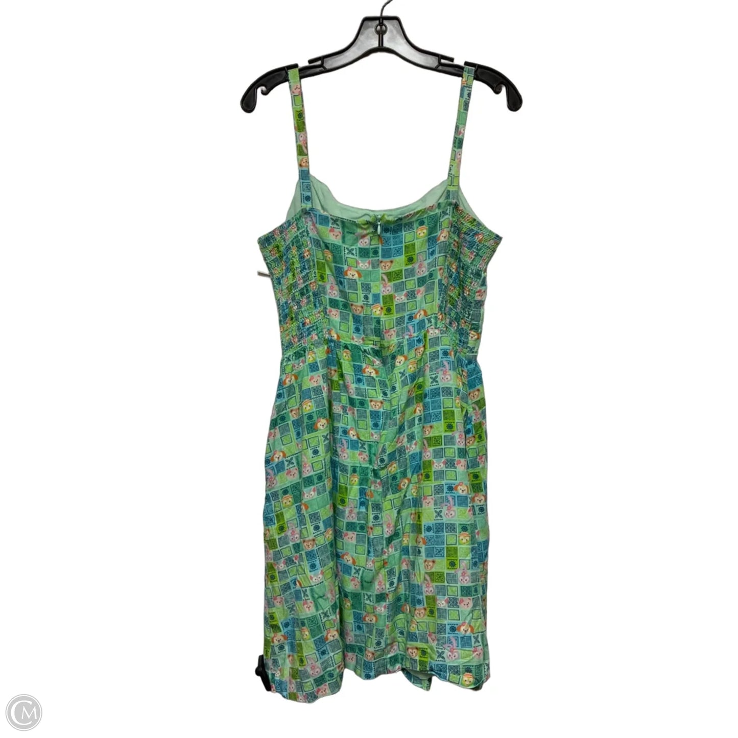 Dress Casual Short By Disney In Blue & Green, Size: L