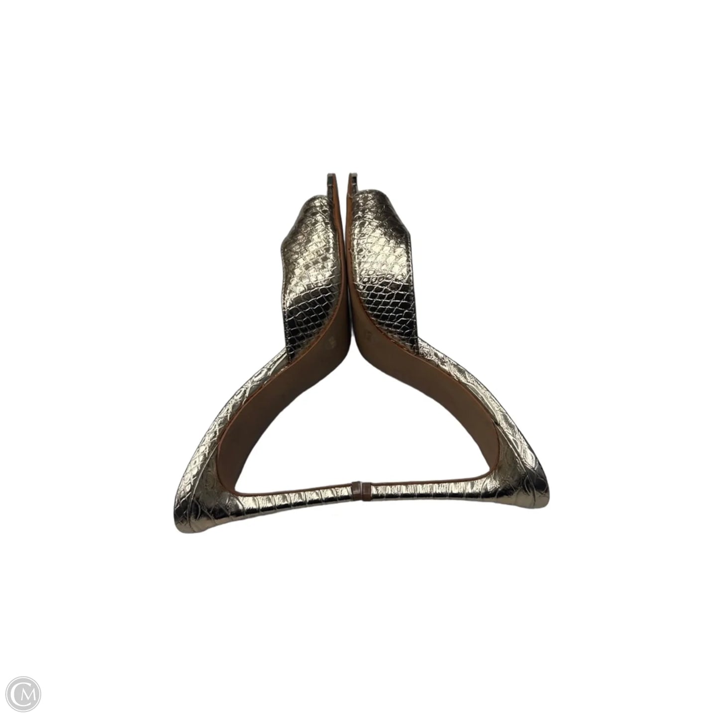 Sandals Heels Stiletto By Inc In Gold, Size: 10.5