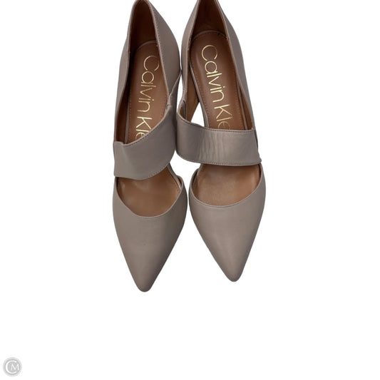 Shoes Heels Stiletto By Calvin Klein In Taupe, Size: 11