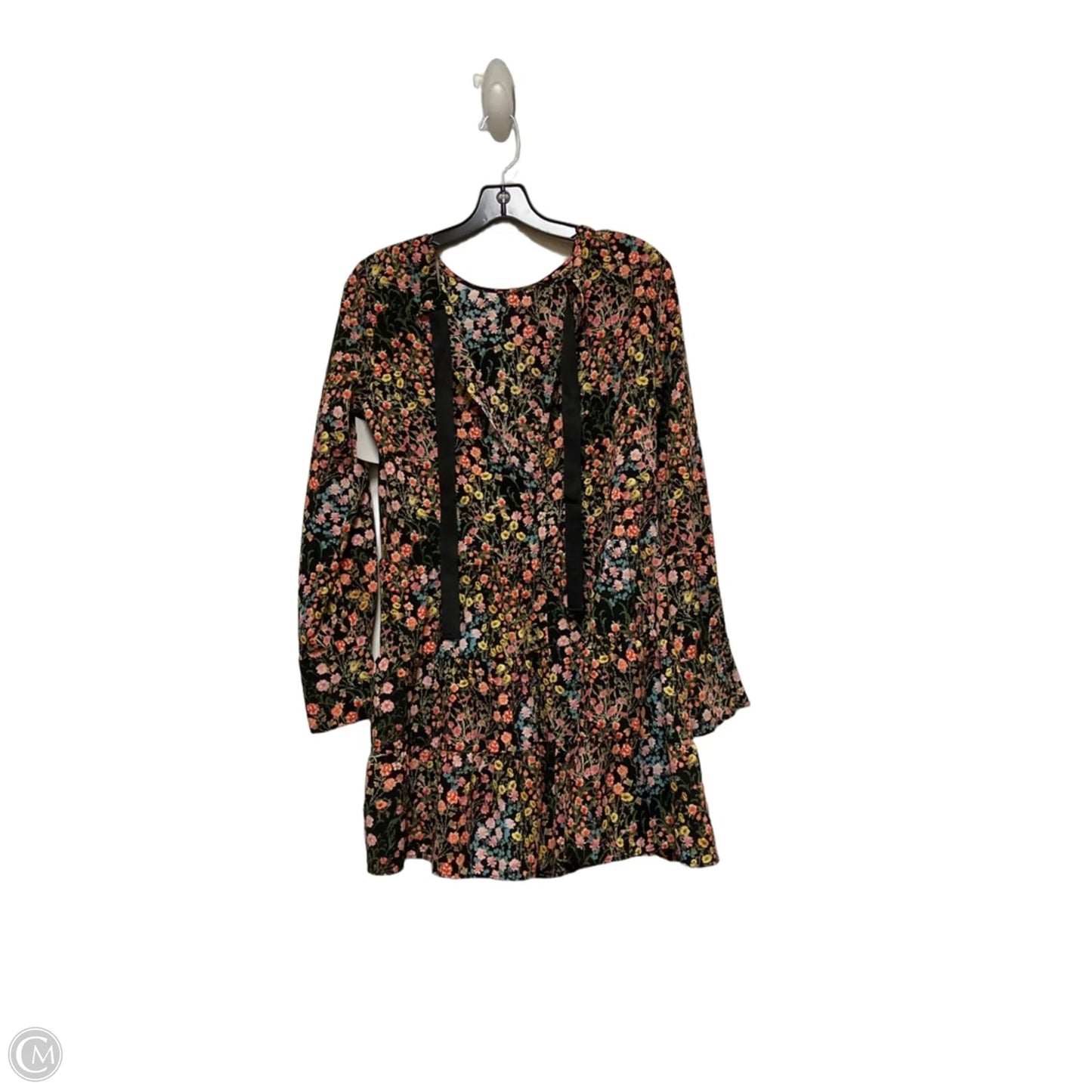 Dress Casual Short By Zara Basic In Floral Print, Size: S