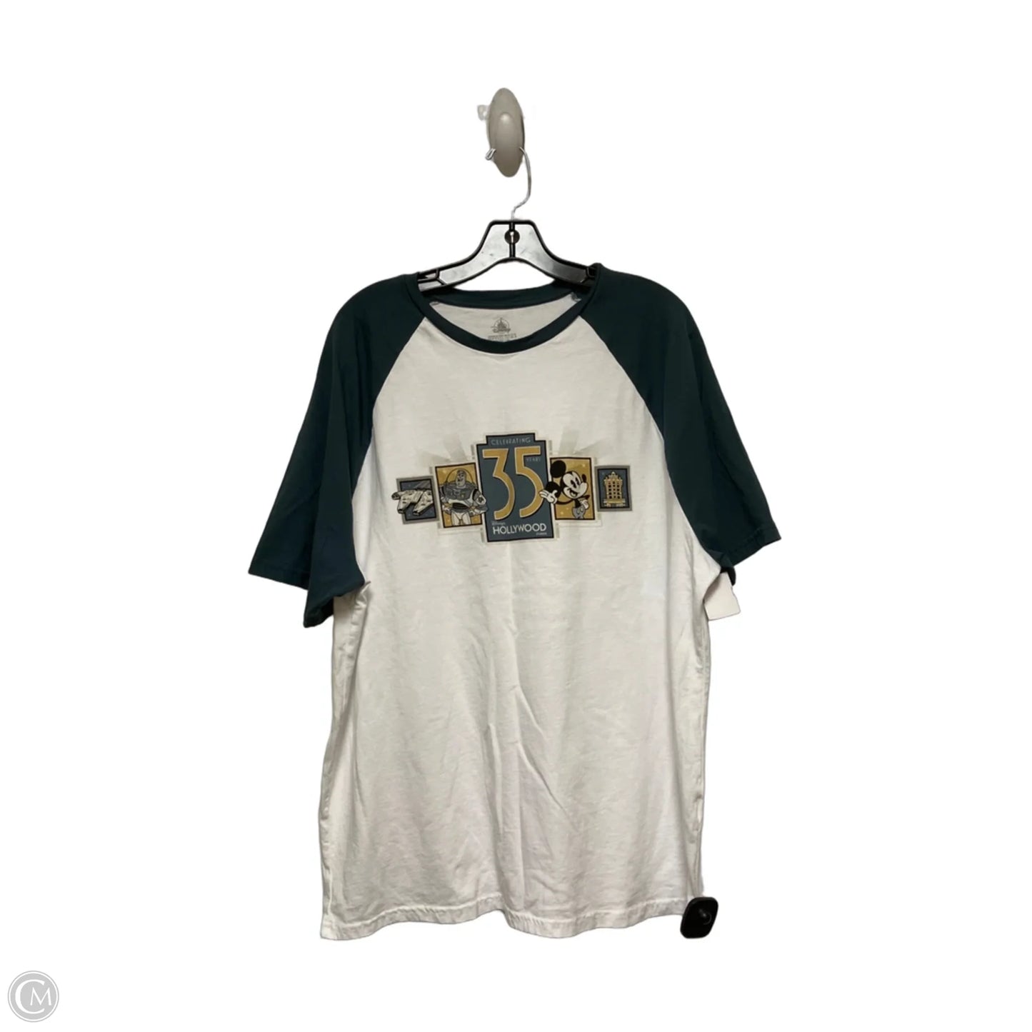 Top Short Sleeve Basic By Disney Store In Blue & White, Size: Xl