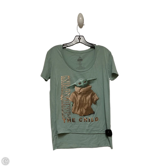 Top Short Sleeve Basic By Disney Store In Green, Size: S