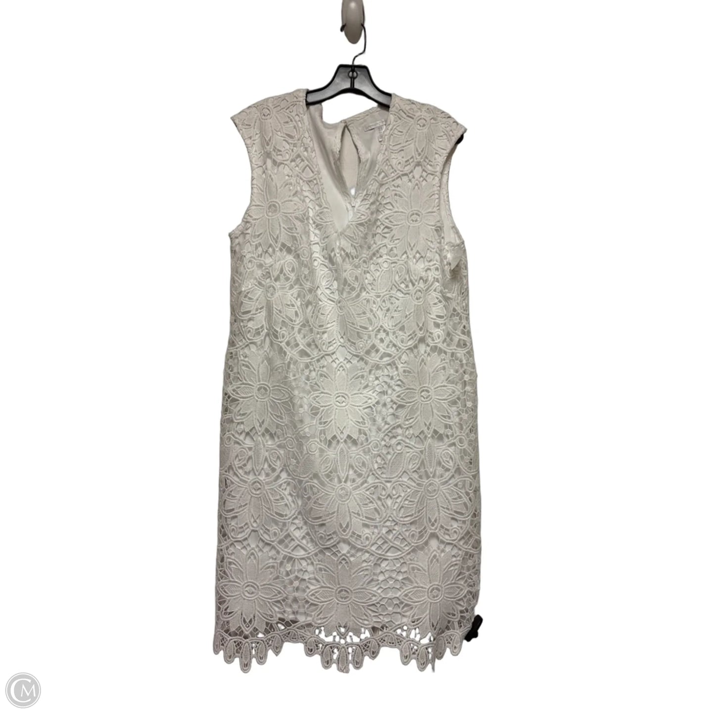 Dress Casual Midi By London Times In White, Size: L