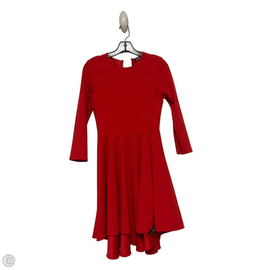 Dress Casual Short By Express In Red, Size: Xs