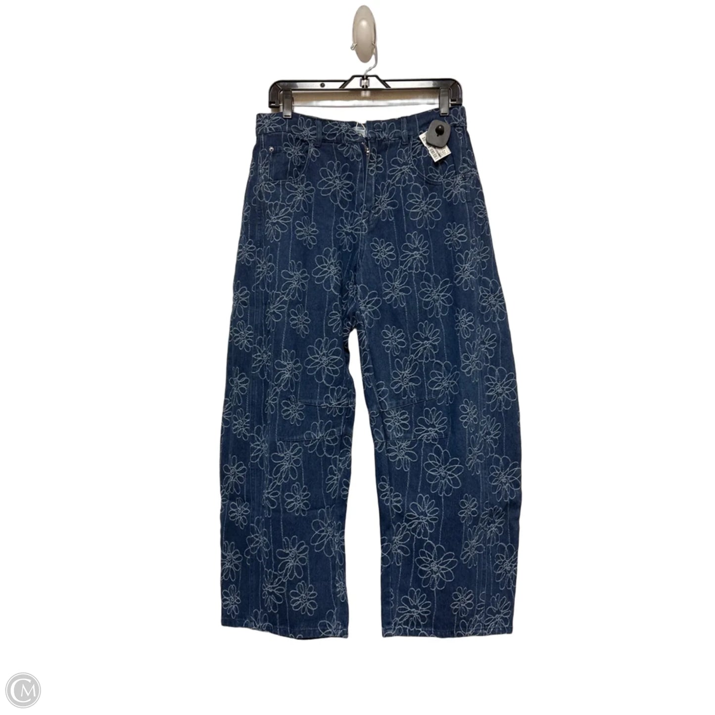 Jeans Wide Leg By Clothes Mentor In Blue Denim, Size: 8