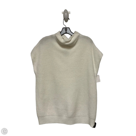 Sweater Short Sleeve By Kenneth Cole In White, Size: M