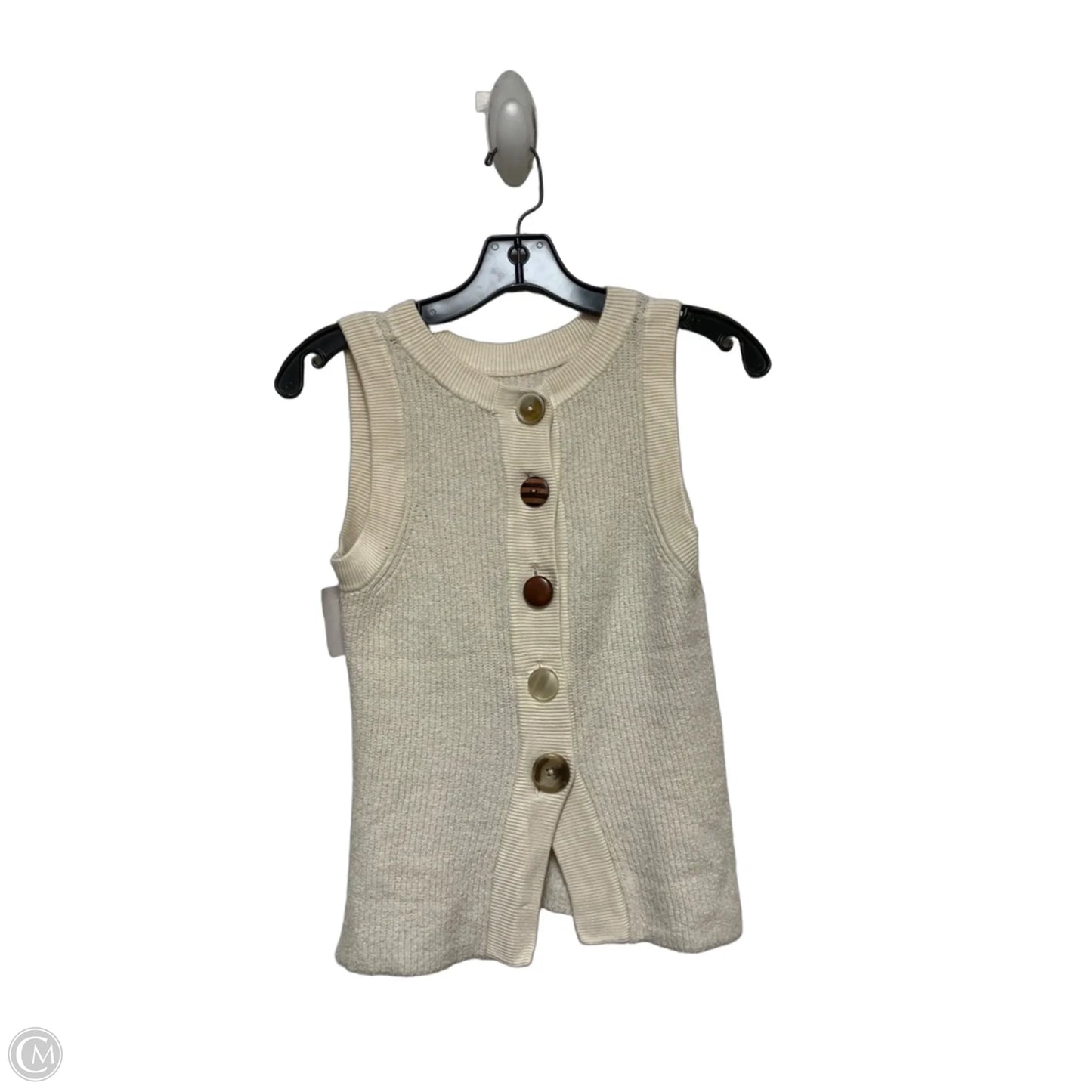 Top Sleeveless By Moth In Cream, Size: Xs