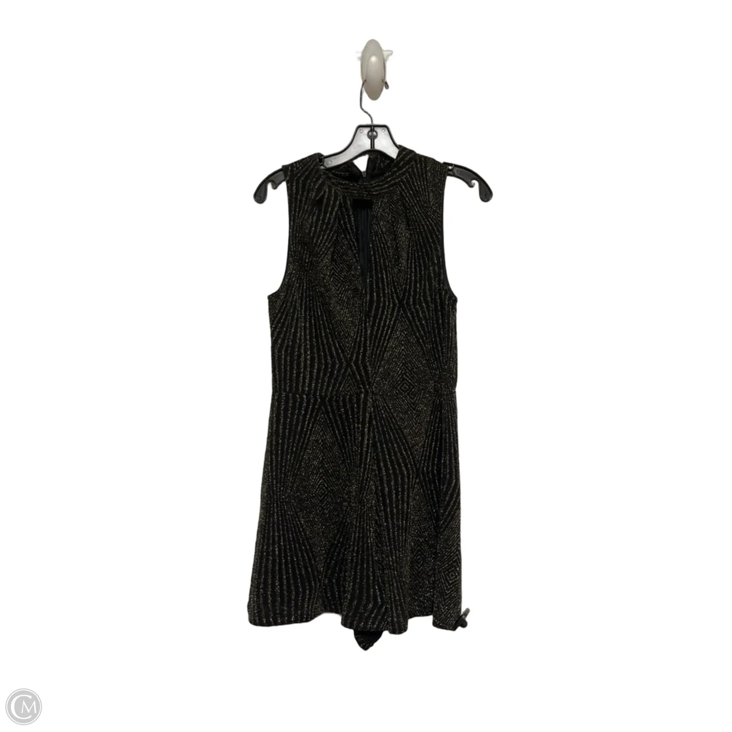 Dress Casual Short By Ark And Co In Black & Gold, Size: L