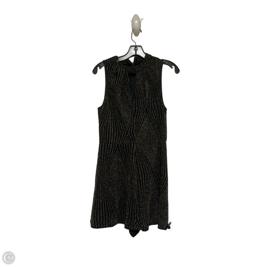Dress Casual Short By Ark And Co In Black & Gold, Size: L