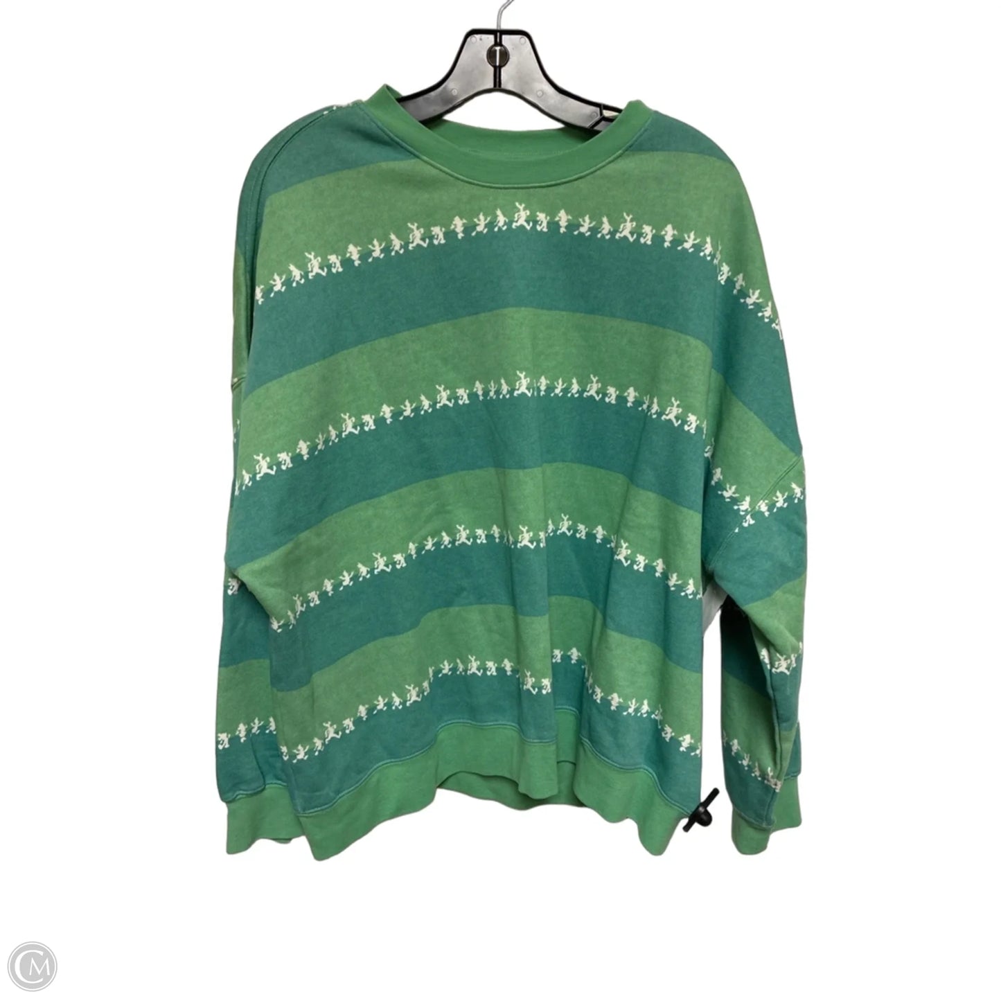 Sweatshirt Crewneck By Disney Store In Green, Size: L