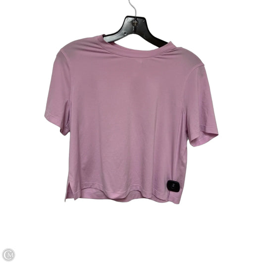 Athletic Top Short Sleeve By Lululemon In Purple, Size: 8