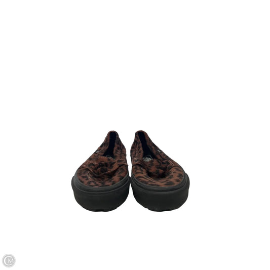 Shoes Flats By Vans In Animal Print, Size: 8.5