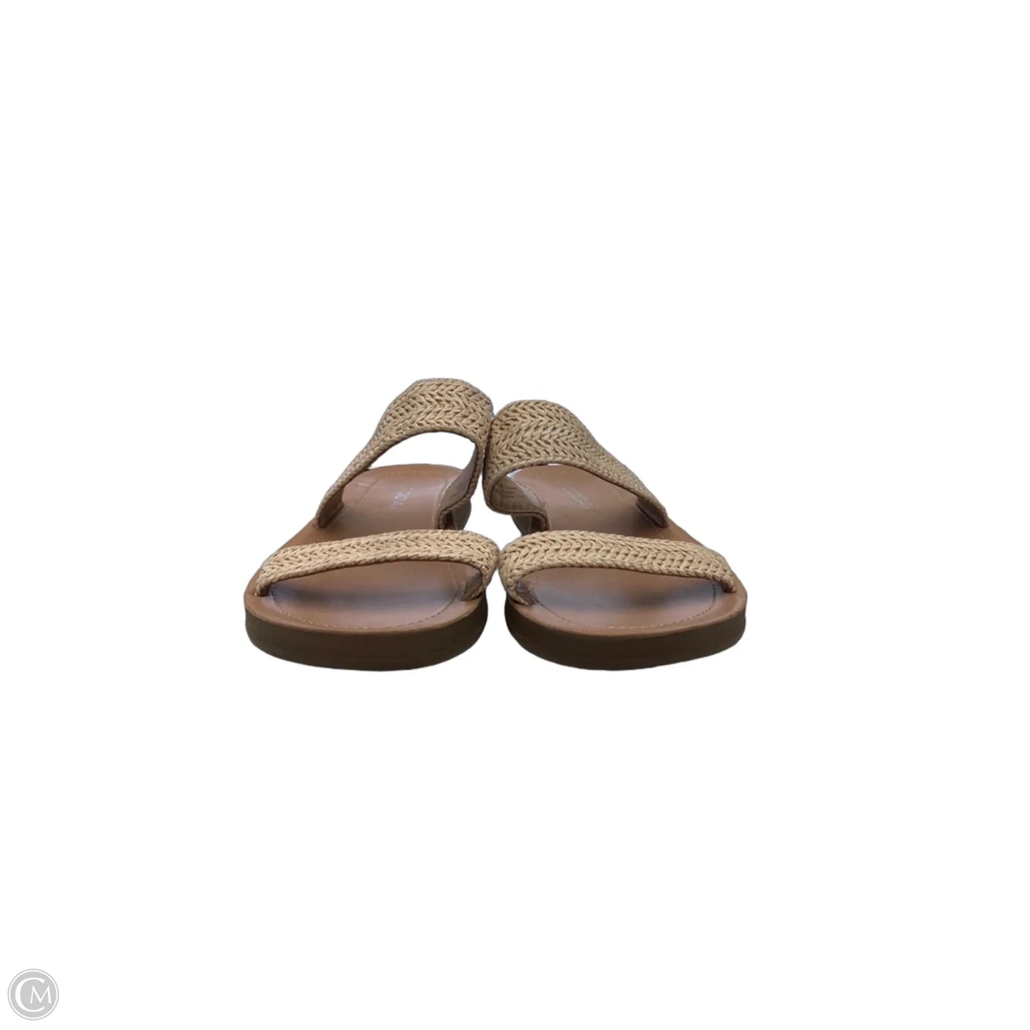 Sandals Flats By Soda In Brown & Tan, Size: 10