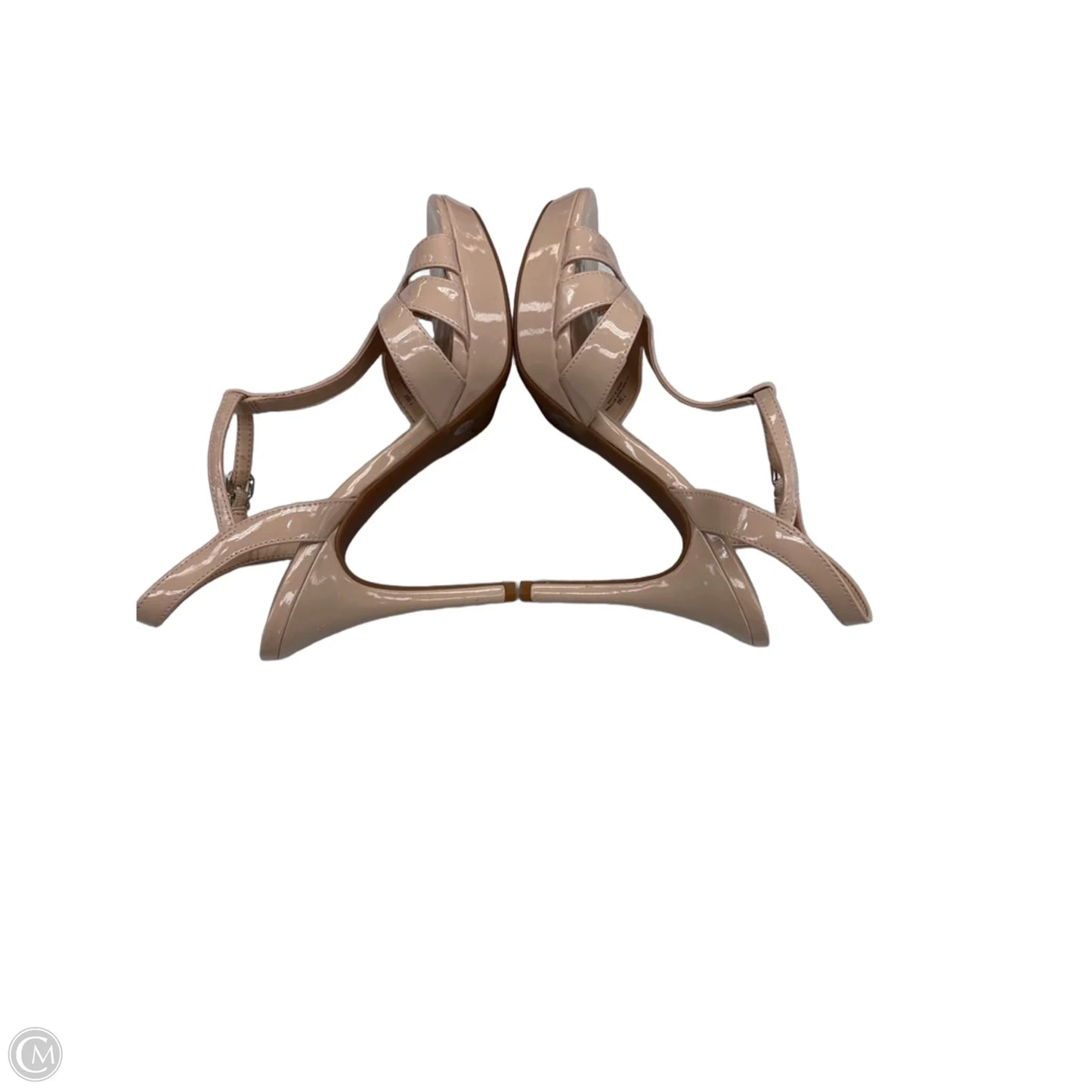 Sandals Heels Stiletto By Gianni Bini In Tan, Size: 7.5