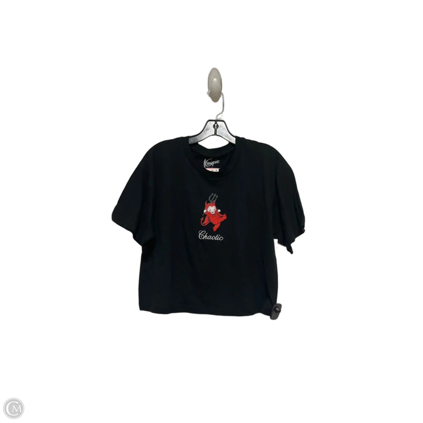 Top Short Sleeve Basic By Clothes Mentor In Black & Red, Size: Xs