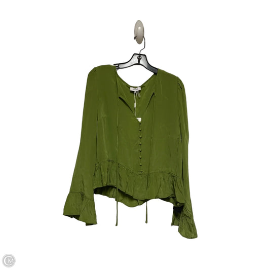 Top Long Sleeve By Parker In Green, Size: M