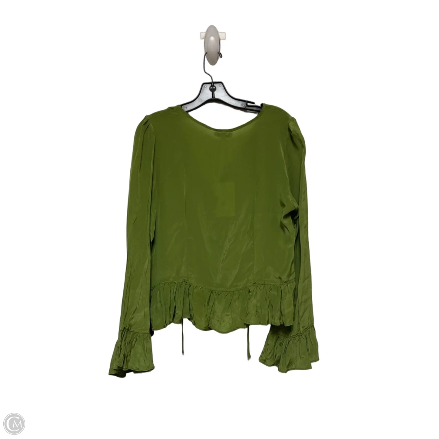 Top Long Sleeve By Parker In Green, Size: M
