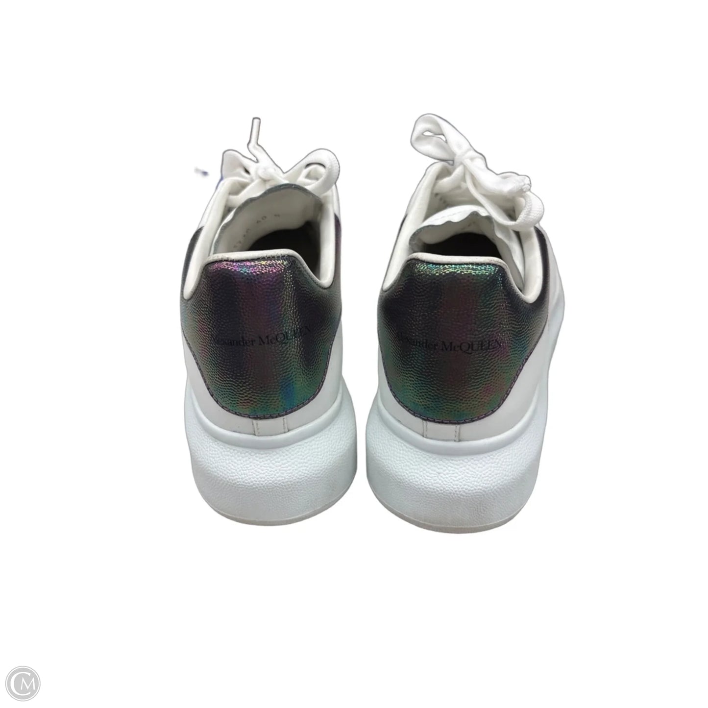 Shoes Luxury Designer By Alexander Mcqueen In Purple & White, Size: 9
