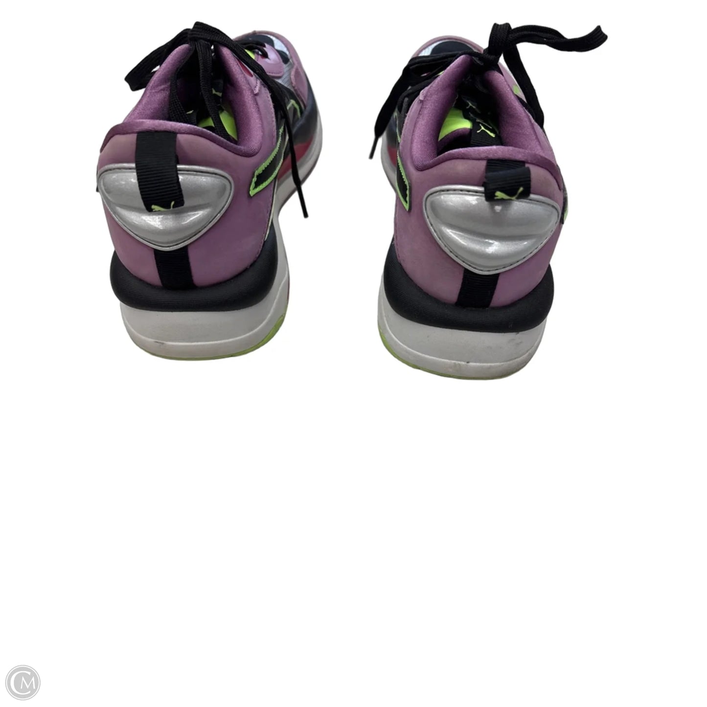 Shoes Sneakers By Puma In Green & Purple, Size: 9
