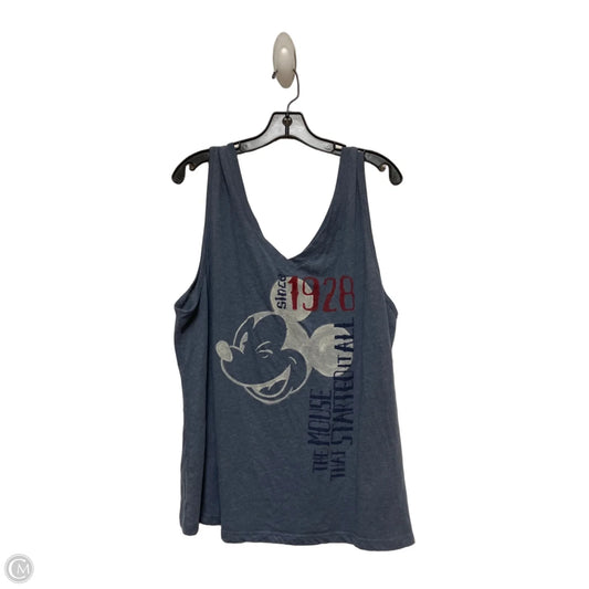 Tank Top By Disney Store In Blue Red & White, Size: Xl