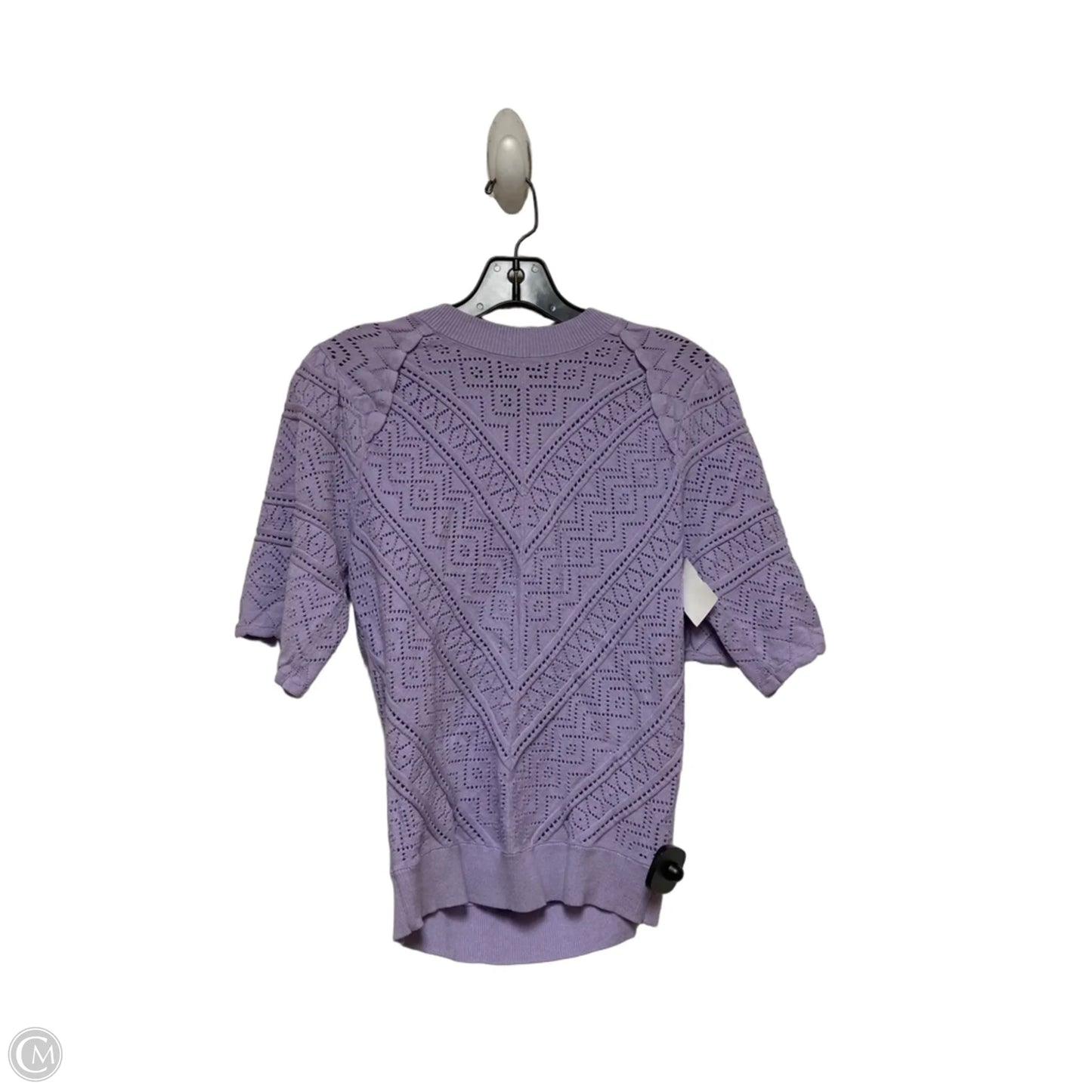 Top Short Sleeve By White House Black Market In Purple, Size: Xs