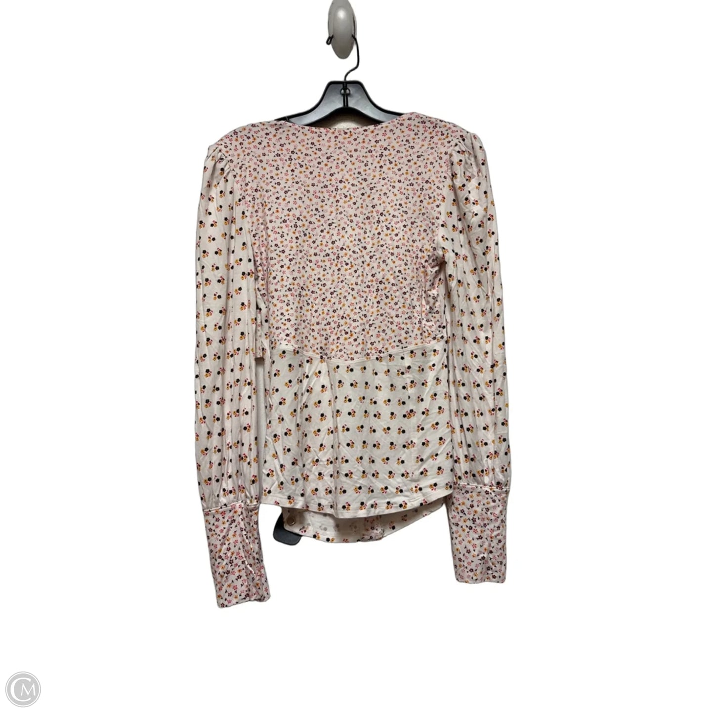 Top Long Sleeve By Free People In Floral Print, Size: Sp