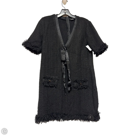 Dress Casual Short By Zara Women In Black, Size: S