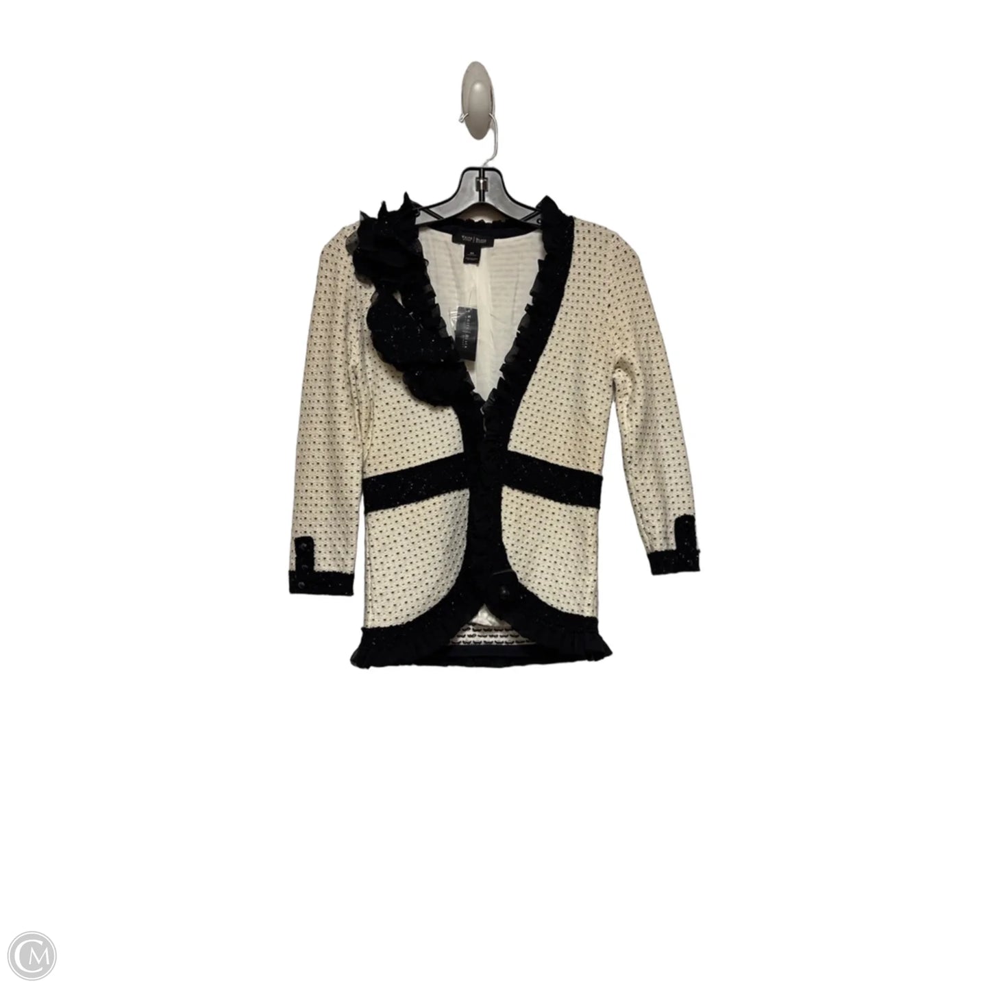 Jacket Other By White House Black Market In Black & Cream, Size: Xs