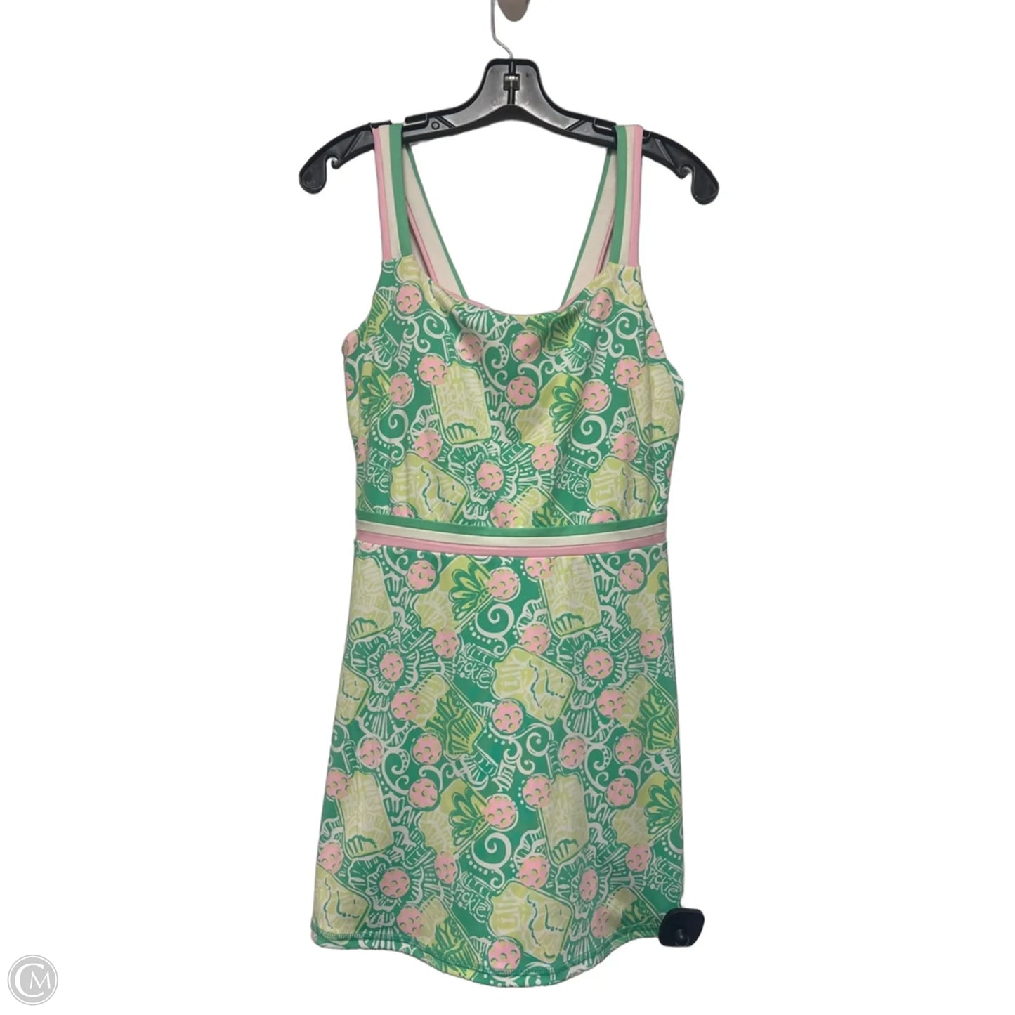 Dress Designer By Lilly Pulitzer In Green & Pink, Size: S