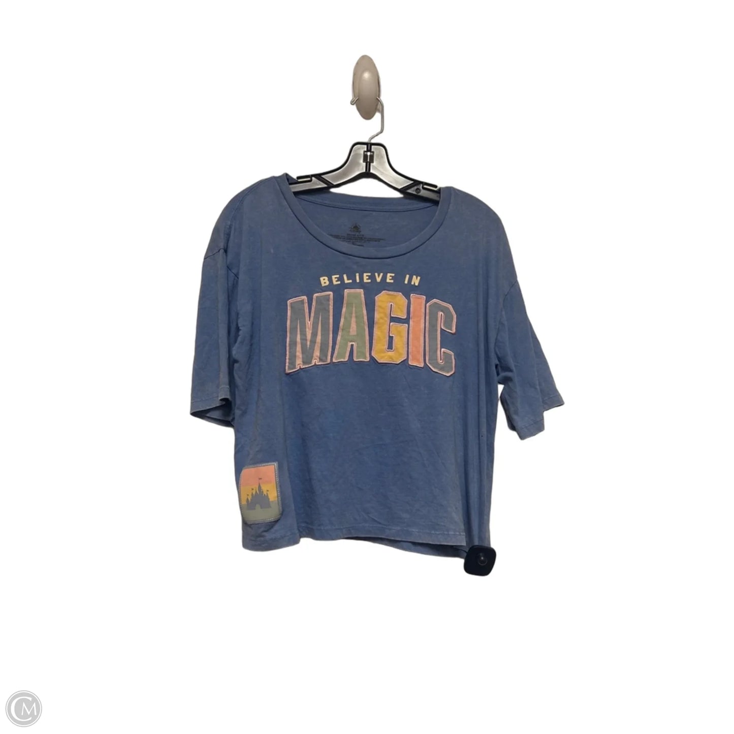 Top Short Sleeve Basic By Disney Store In Blue, Size: S