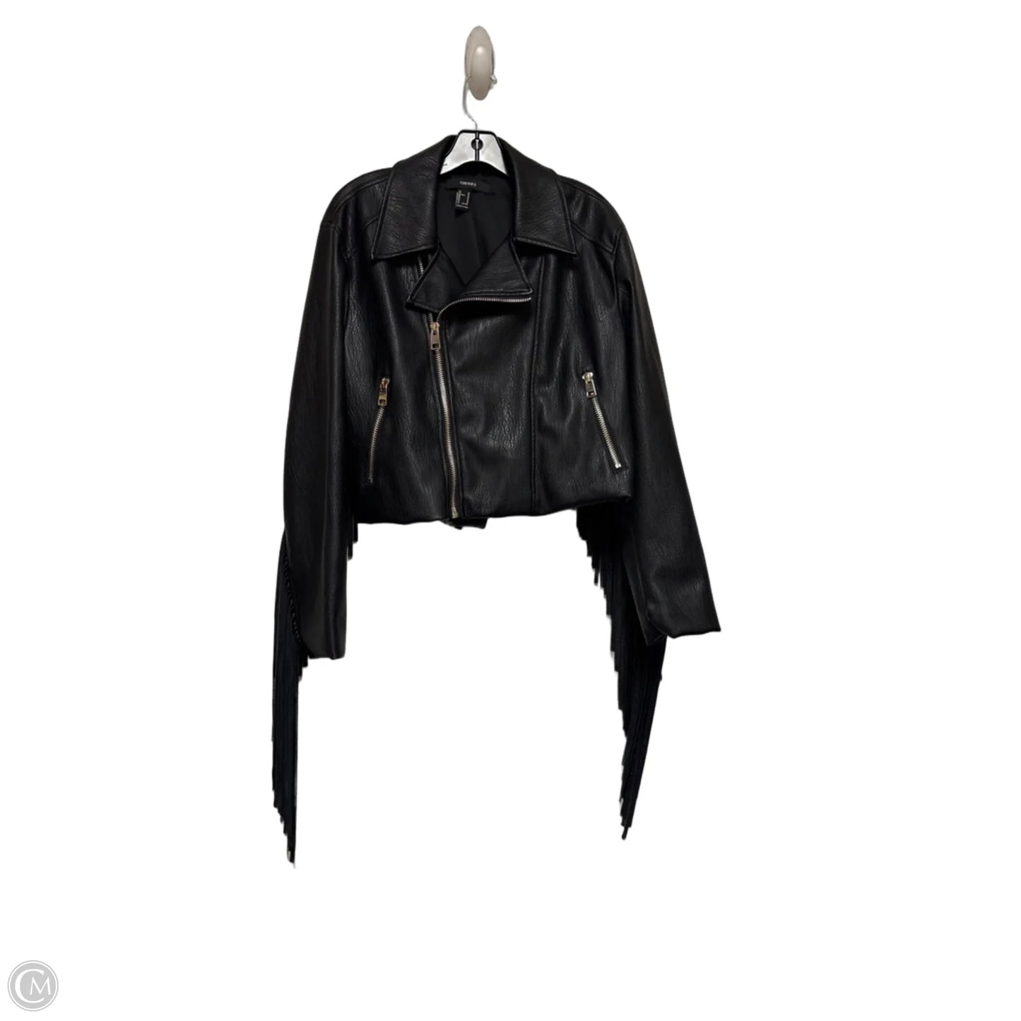 Jacket Moto By Zara In Black, Size: M