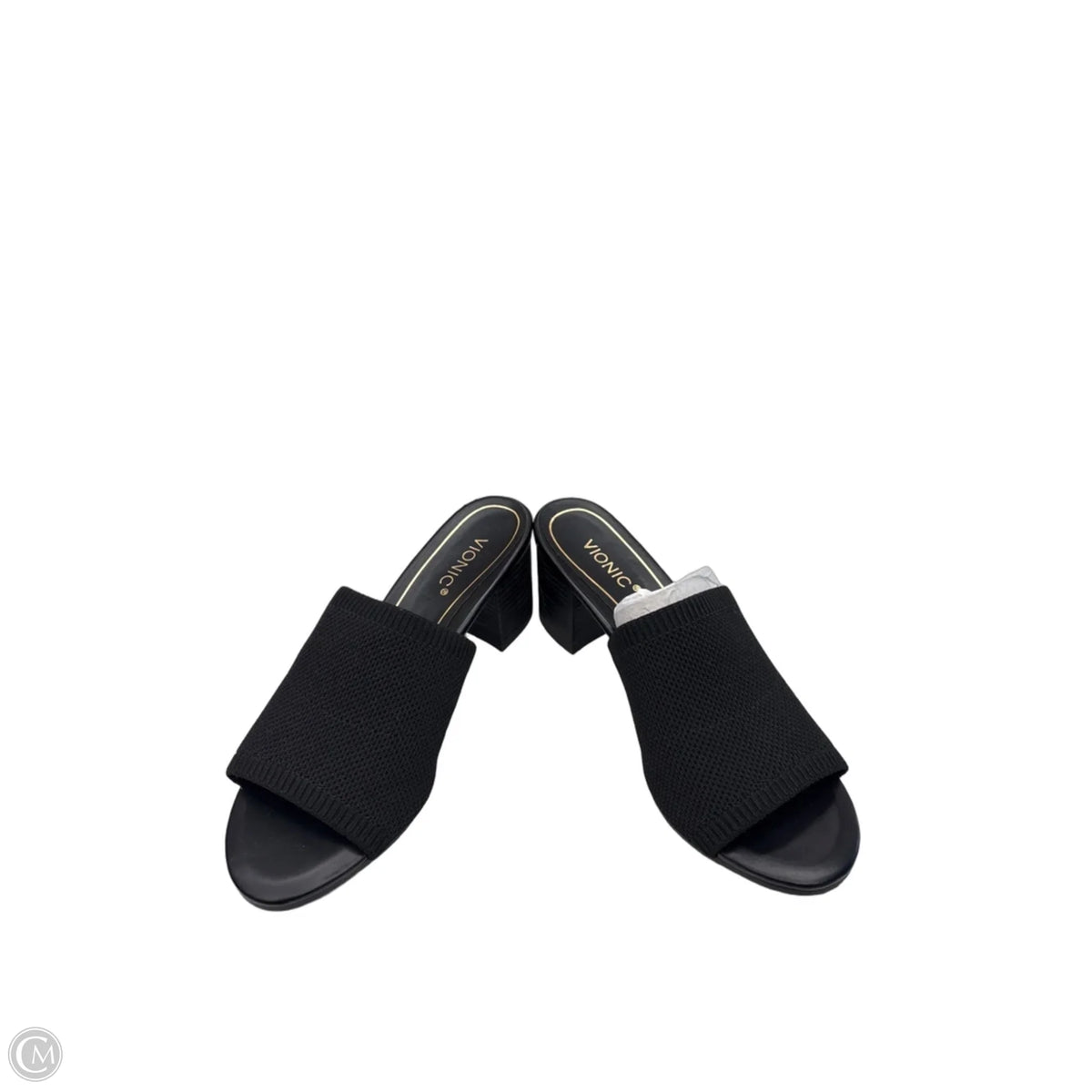 Sandals Heels Block By Vionic In Black, Size: 7.5