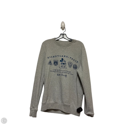 Sweatshirt Crewneck By Disney Store In Blue & Grey, Size: S