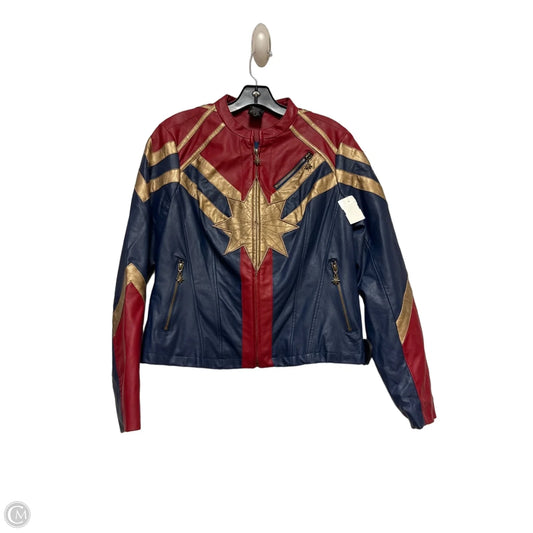 Jacket Other By Disney In Blue & Red, Size: M