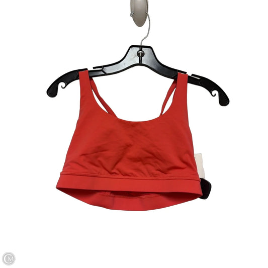 Athletic Bra By Lululemon In Peach, Size: 8