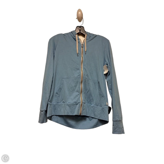 Athletic Top Long Sleeve Hoodie By Vuori In Blue, Size: S