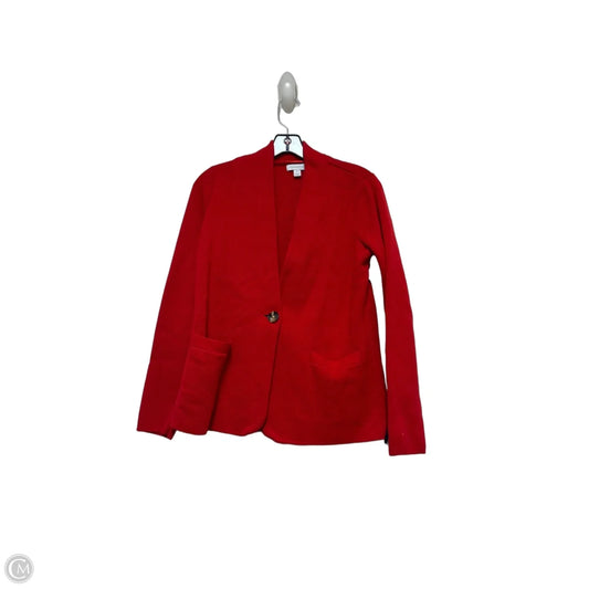 Sweater Cardigan By Charter Club In Red, Size: S