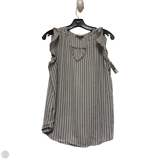 Top Sleeveless By Loft In Striped Pattern, Size: S