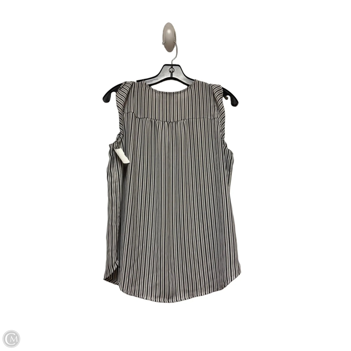 Top Sleeveless By Loft In Striped Pattern, Size: S