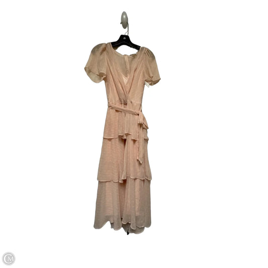 Dress Casual Midi By Calvin Klein In Pink, Size: Sp